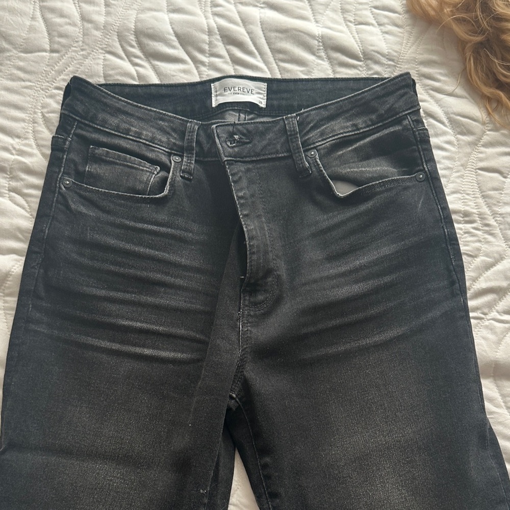 Evereve Charcoal Denim Pants